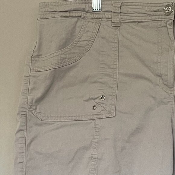 Karen Scott Tan Bermuda Shorts Size 16 - Picture 3 of 6
